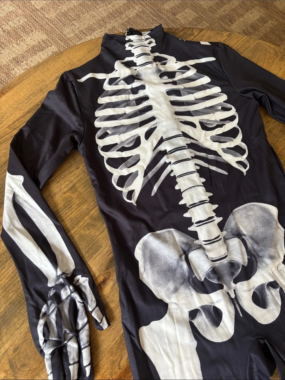 Kids Skeleton Stretch Body-con One Piece Halloween Costume